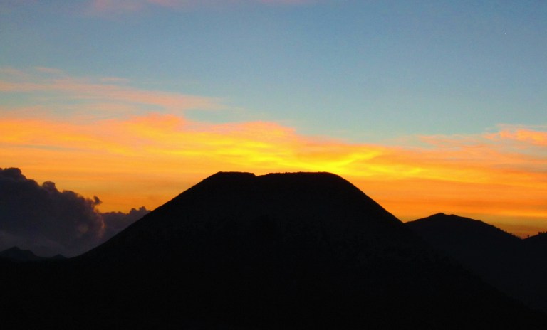 Sunset over the Tengger Caldera