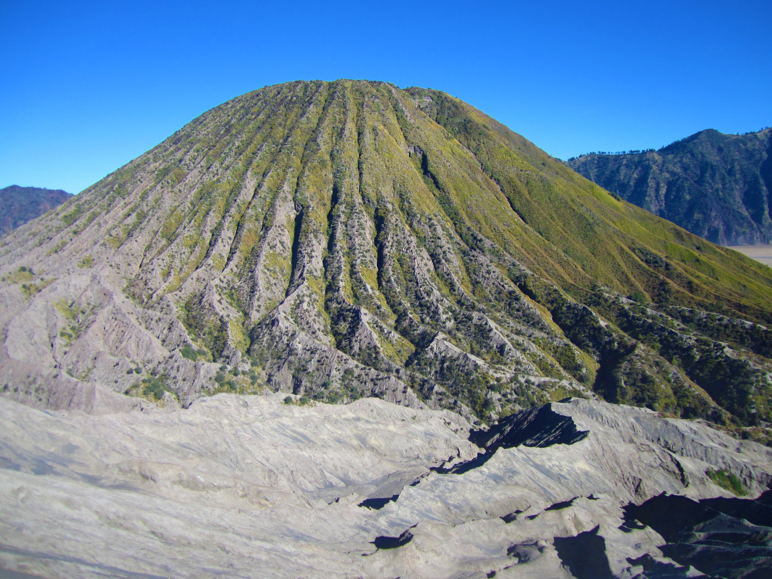 View of Mt. Batok along our climb to Mt. Bromo
