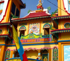 The Cao Dai 'Holy See' Temple in Tây Ninh, the center of the main Caodaist church