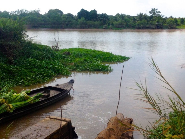 A beautify, peaceful scene of the Mekong Delta in Southern Vietnam