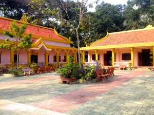A beautiful Khmer school in Tra Vinh, home to many young Monks