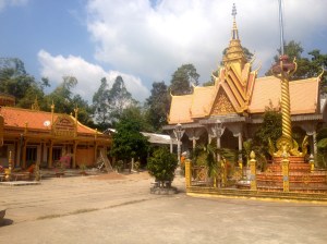 A beautiful Khmer Temple and school in Tra Vinh