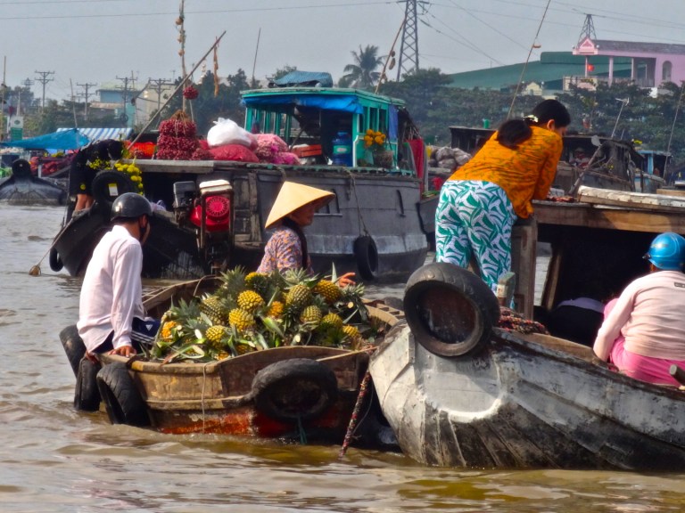 Phong Dien market in Can Tho, South Vietnam