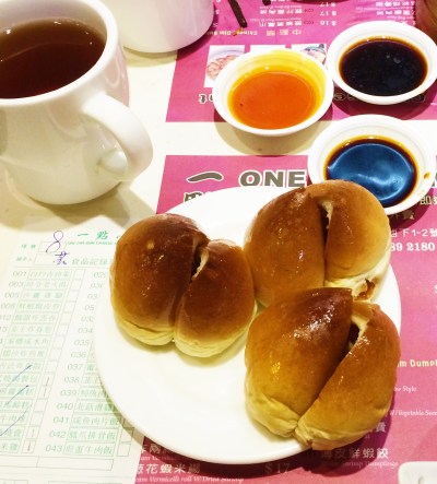 Barbeque pork buns with honey glaze - best in Hong Kong