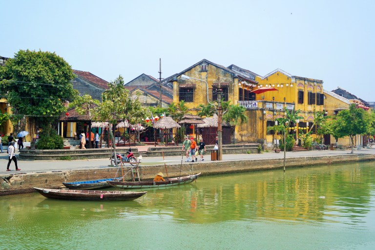 The Old Town in Hoi An along the Thu Bon River